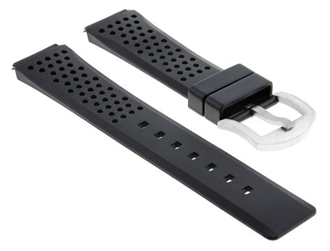 18mm rubber watch strap.